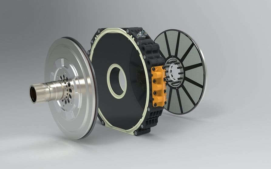 Motor eléctrico de flujo axial de YASA.