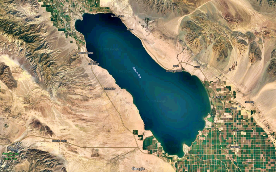 Lago Saltón (Imagen: Google).