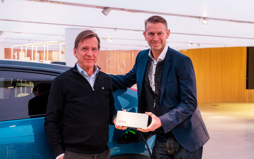 Hakan Samuelsson, consejero delegado de Volvo Cars, y Peter Carlsson, consejero delegado de Northvolt.