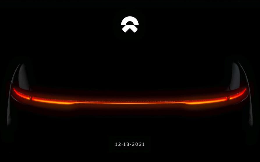 Teaser del próximo coche eléctric de NIO.