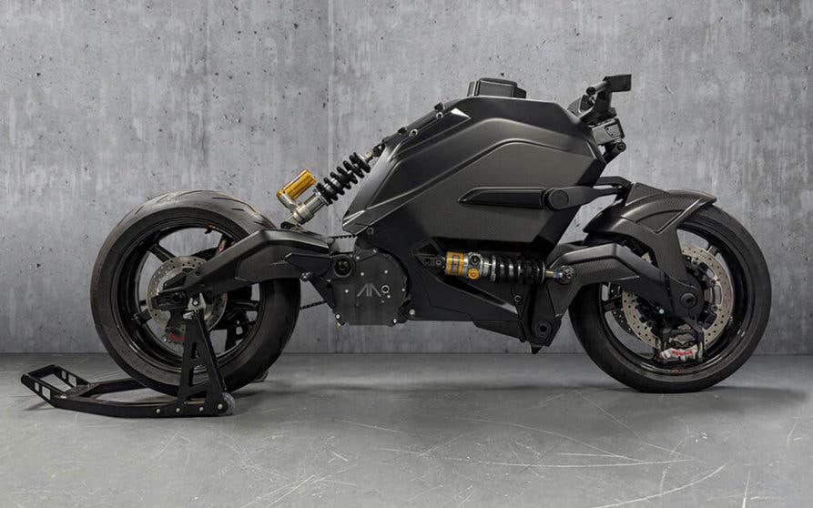 Innovaciones tecnologicas motocicleta electrica arc vector