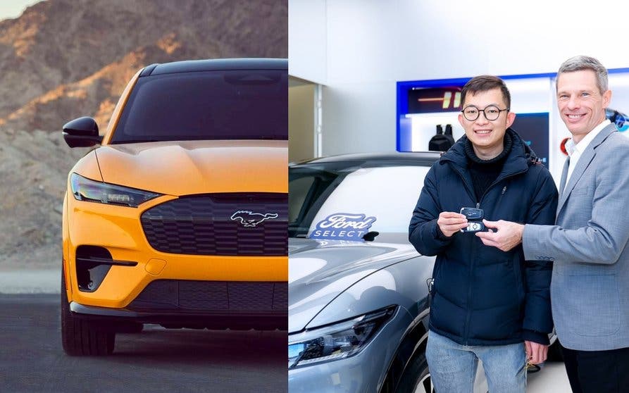 Primera entrega del Ford Mustang Mach-E en China.