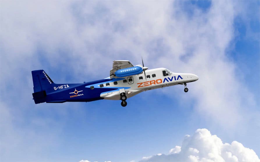 ZeroAvia suministrará a United sus motores de hidrógeno para aviones
