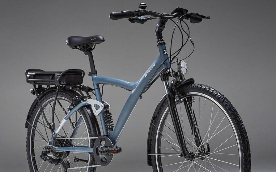 El peculiar diseño de la bicicleta eléctrica mejor valorada de Decathlon