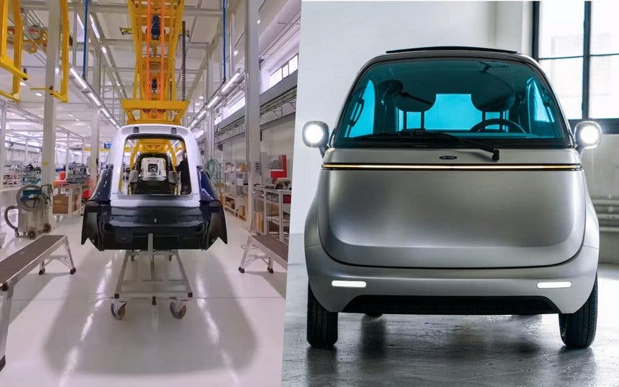 Así se fabrica el Microlino eléctrico.