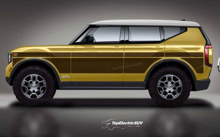 Render del SUV eléctrico de Scout.