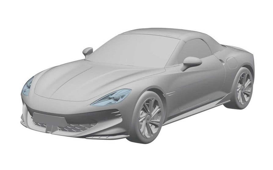 Una filtración en el registro de patentes detalla las formas del futuro MG Cyberster Roadster