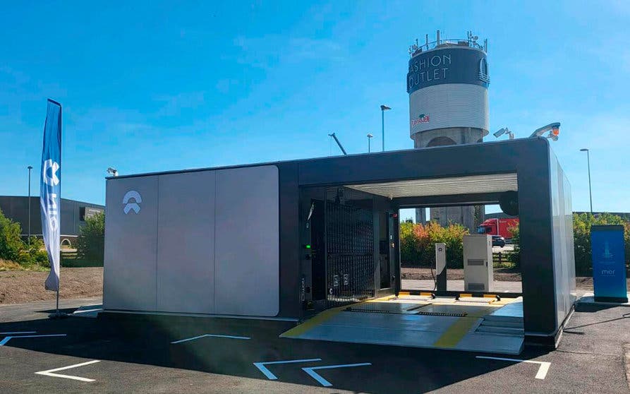 segunda estacion intercambio baterias coches electricos nio noruega-portada