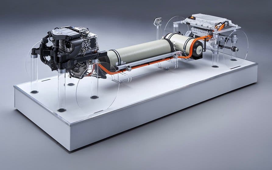 Sistema de pila de combustible de BMW.