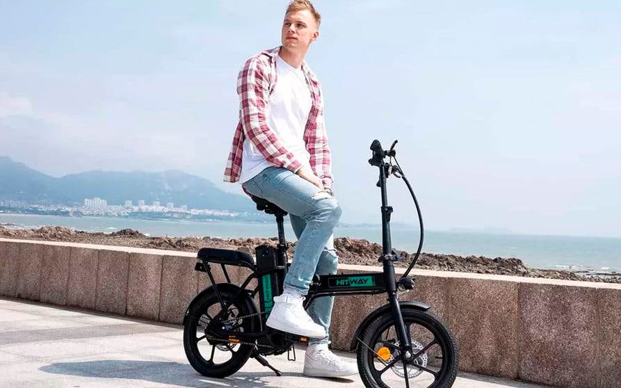 bicicleta electrica plegable  hitway bk5 amazon-portada