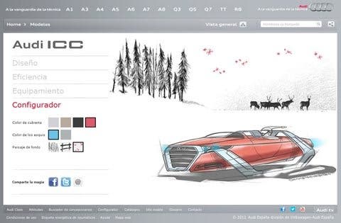 Audi ICC, un "trineo intergaláctico" para felicitar la navidad