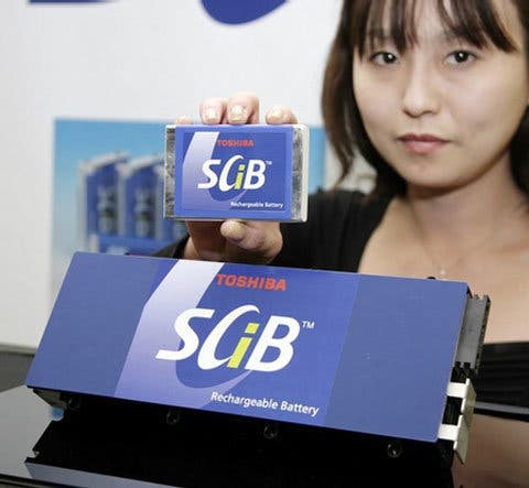 Toshiba Super-Charge Ion Battery (SCiB™) 
