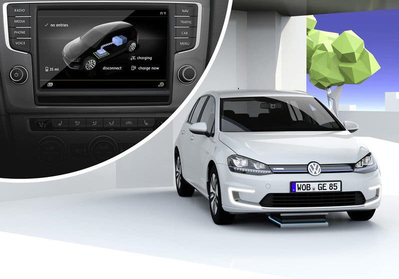 e-Golf Intelligent Charge: Volkswagen desarrolla su sistema de carga por inducción