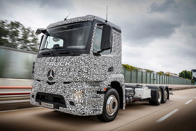 Mercedes-Benz Trucks; Urban eTruck; Elektro-Lkw; Weltpremiere;
Elektromobilität; modulares Batteriekonzept; Verteilerverkehr ;
Mercedes-Benz Trucks; Urban eTruck; Electro-Lkw; world premiere; electric mobility; modular battery concept; distribution;