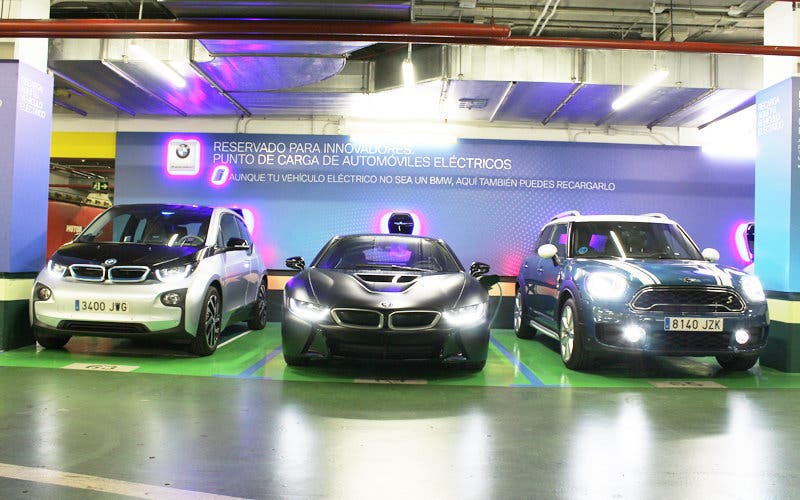 BMW y El Corte Ingles puntos de recarga Madrid