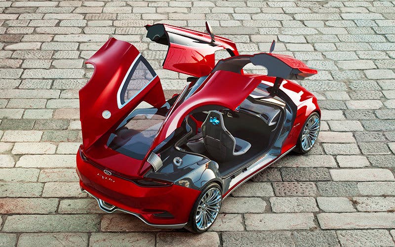 BERLIN, Germany, August 31, 2011 – The Ford Evos Concept, to be revealed at the 2011 Frankfurt Motor Show, previews a new global design language for the next generation of Ford cars, MAVs and CUVs. (8/30/2011)