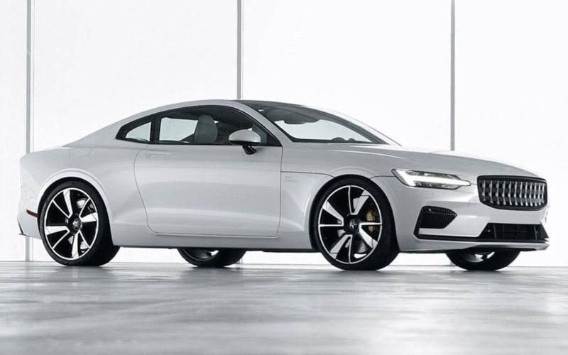 Polestar 1, un lujoso sedán híbrido enchufable.