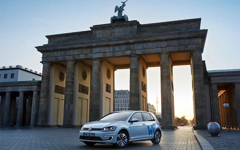 Volkswagen e-Golf de la flota We Share de Berlín