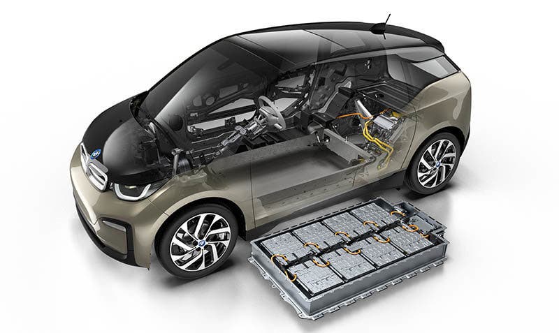 La nueva batería del BMW i3 mantiene el tamaño y el peso e incorpora celdas de 120 Ah