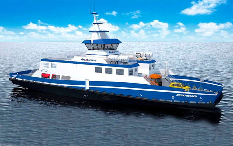 Un ferry híbrido navegará entre los puertos de Ærø y Rudkøbing movido únciamente por motores eléctricos