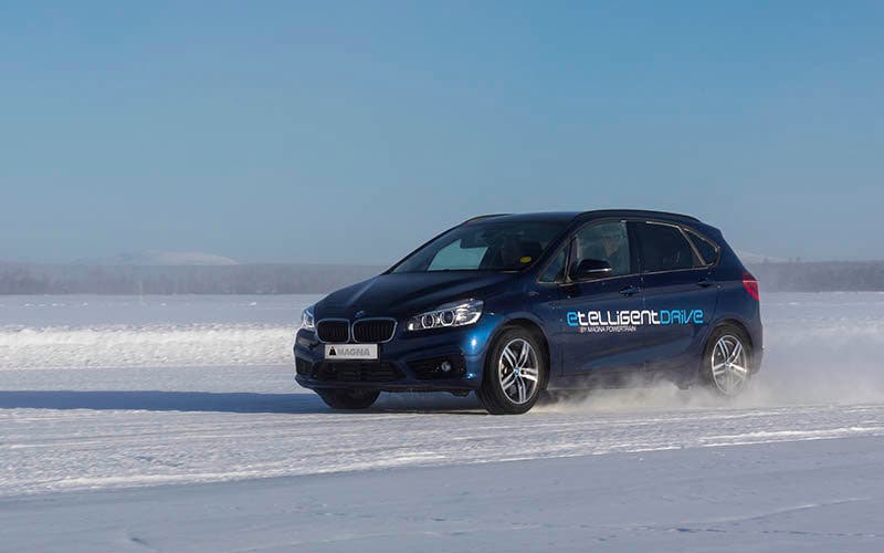 Prototipo de la tecnología e2 implementada en un BMW 218i