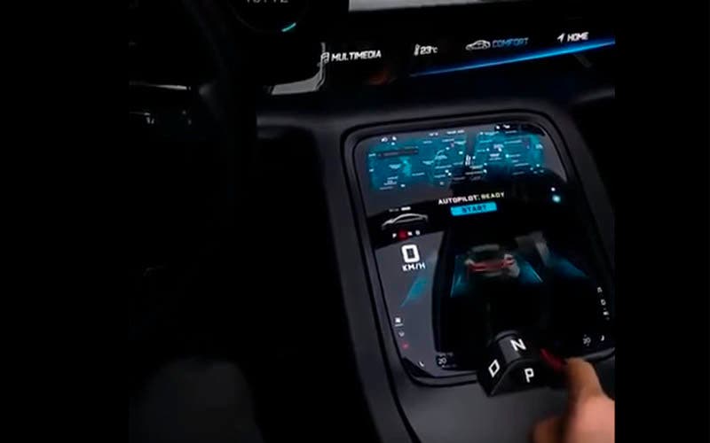 Así es la interfaz de usuario del Porsche Taycan