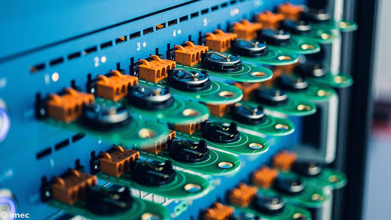 Celdas de batería con electrolito sólido de Imec