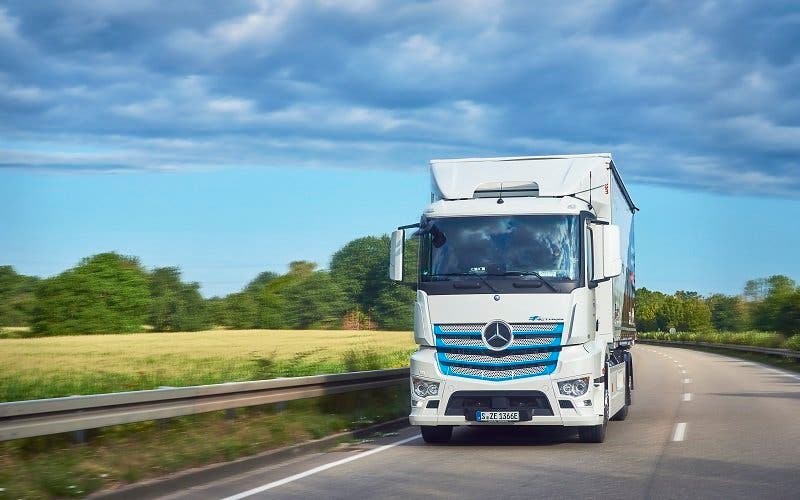 Der eActros im Kundeneinsatz
The eActros in customer operation