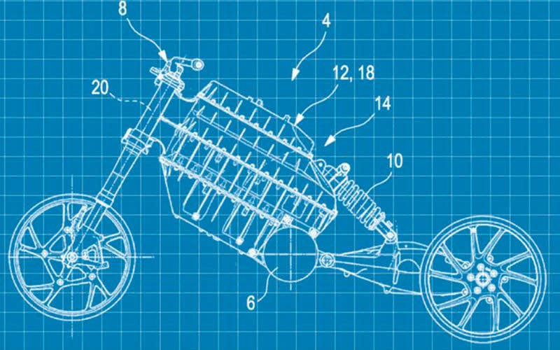Patente de la nueva motocicleta eléctrica de BMW