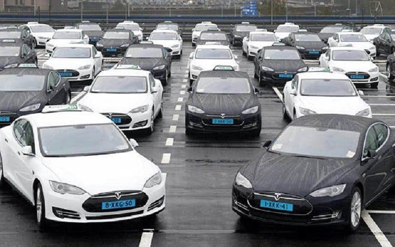 flota taxis Tesla Noruega