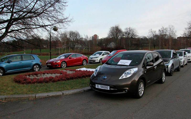Prueba de autonomía de coches eléctricos de Motor.no en Noruega
