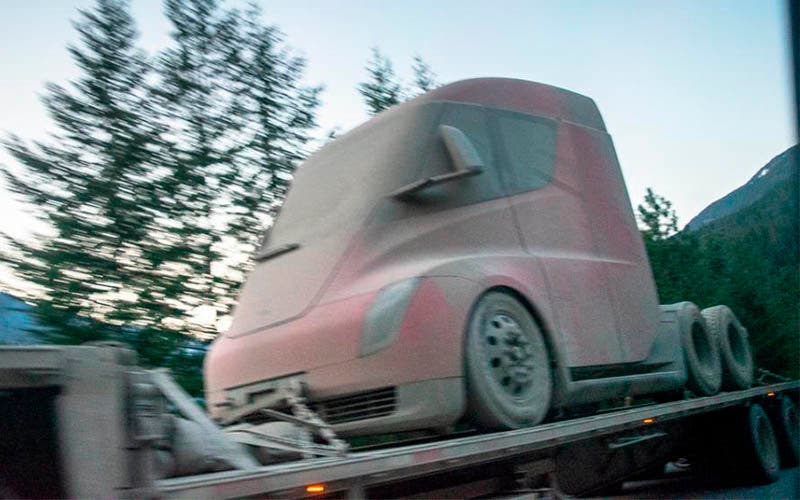 Tesla Semi pruebas de invierno