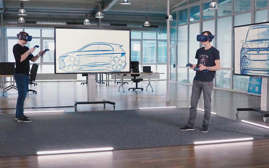 Diseño digital y virtual de Volkswagen para sus nuevos coches eléctricos de la familia ID