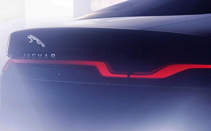 Teaser ilustrativodel Jaguar XJ eléctrico.