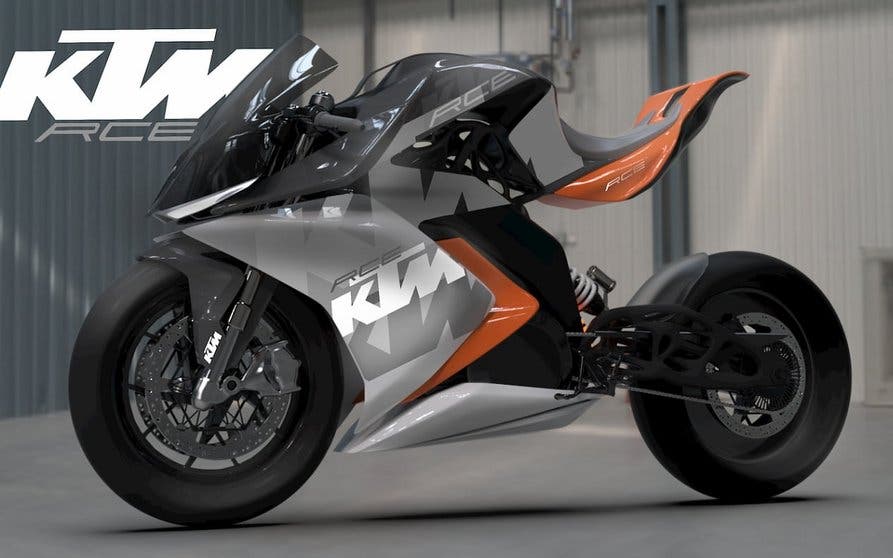 Recreación de la KTM RC eléctrica por el artista indio Mohit Solanki