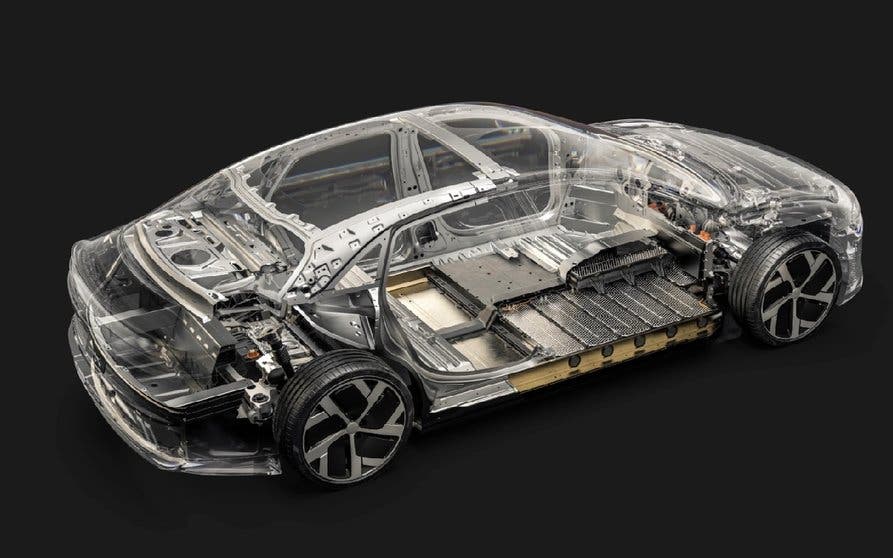 Lucid revela el paquete de baterías de 113 kWh del Air.