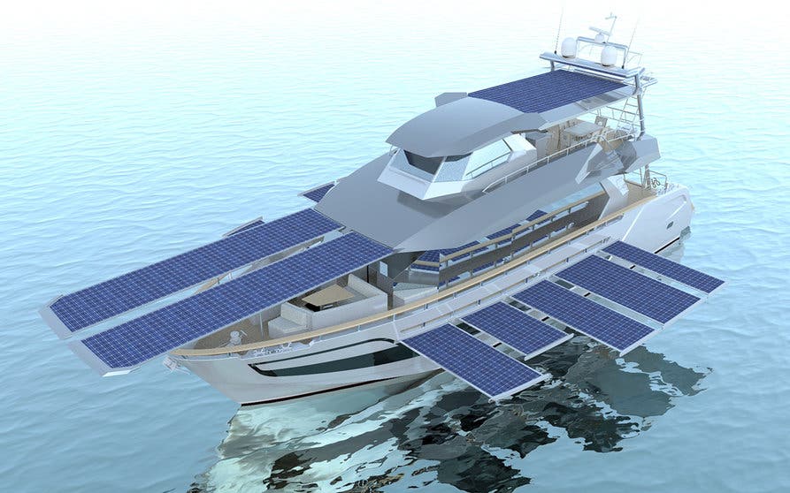 Ibrida 77 con los paneles solares desplegados
