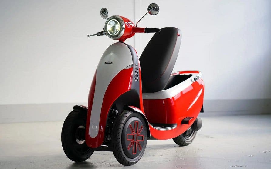 Microletta, un scooter eléctrico de tres ruedas de inspiración retro