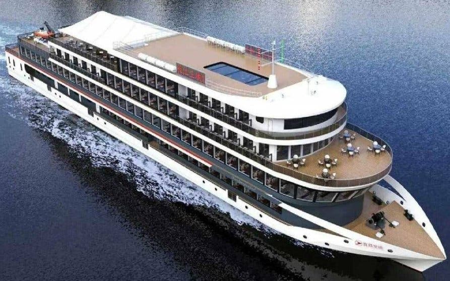 Este es el Yangtze River Three Gorges 1, el barco eléctrico más grande del mundo.