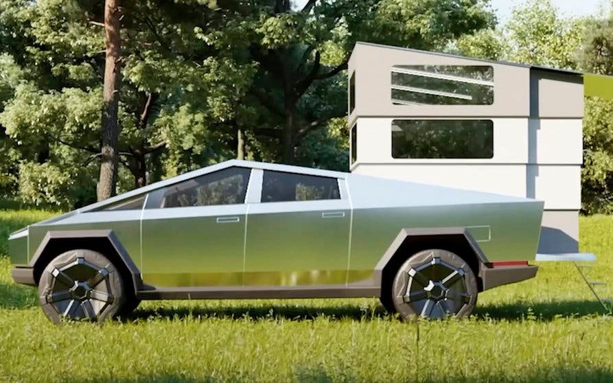 Tesla Cybertruck con CyberLandr
