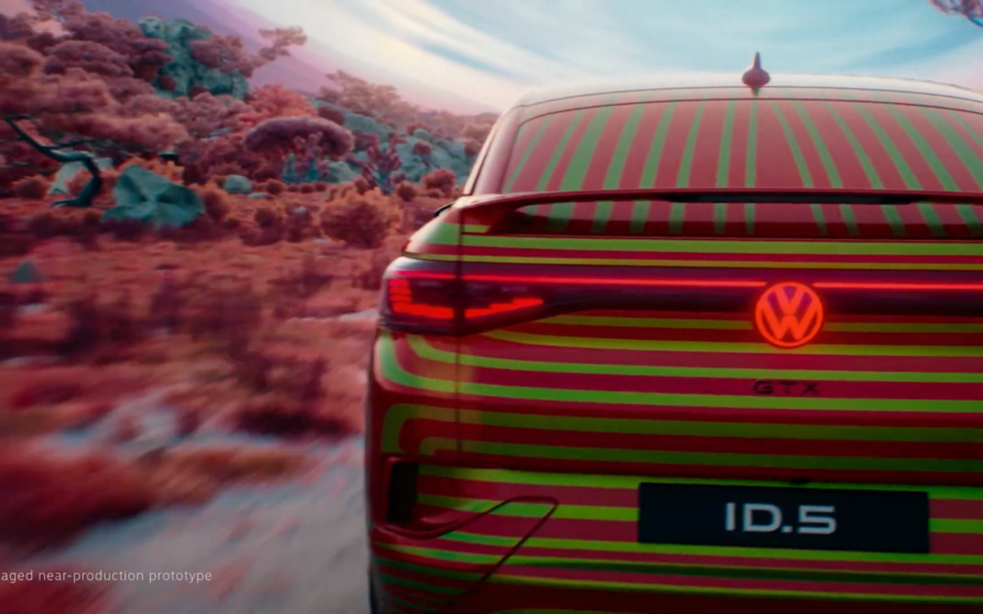 Teaser del Volkswagen ID.5 eléctrico.