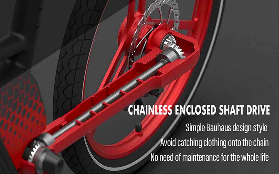 Igogomi, una bicicleta eléctrica plegable con un eje de transmisión en de una cadena - Bicicletas eléctricas - Híbridos y Eléctricos | Coches eléctricos, híbridos enchufables