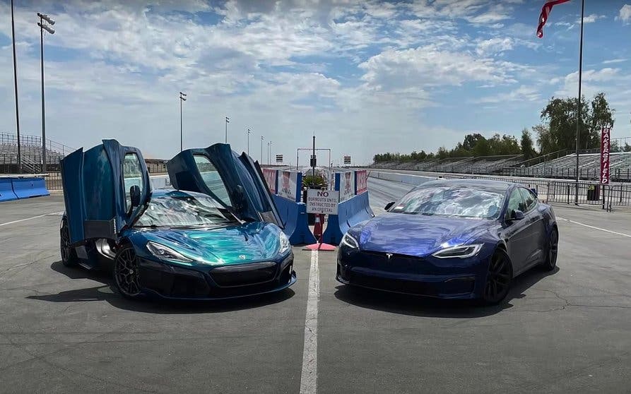 Ahora sí, el Rimac Nevera se enfrenta al Tesla Model S Plaid.