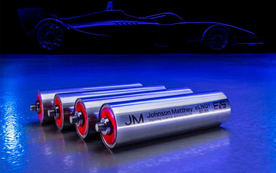 baterias con catodo elno de Johnson Matthey Formula E