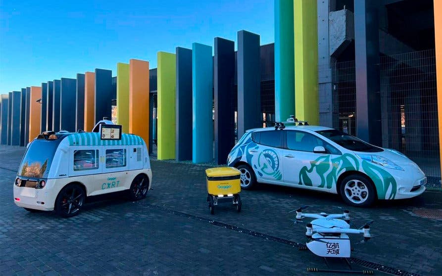 Madrid futuro sandbox villaverde vehiculos electricos autonomos reparto