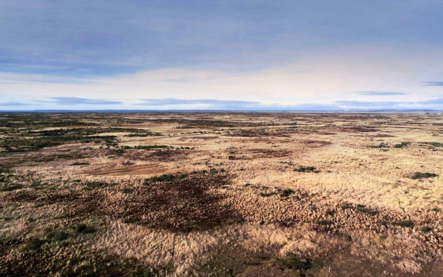 Llanura en la provincia de Magallanes, Chile.