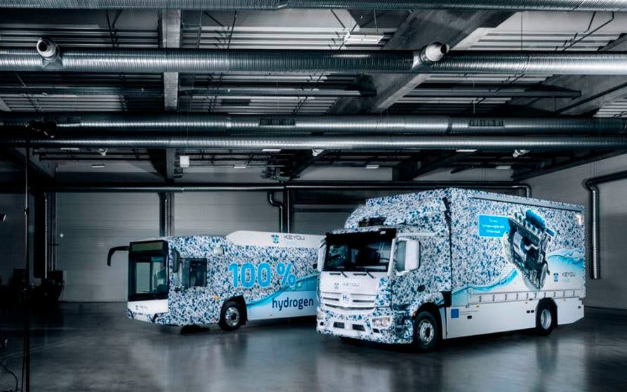motor diésel hidrogeno Keyou camion autobus-portada