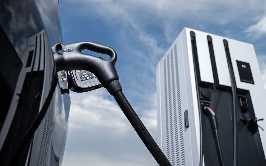 Punto de recarga para coches eléctricos.