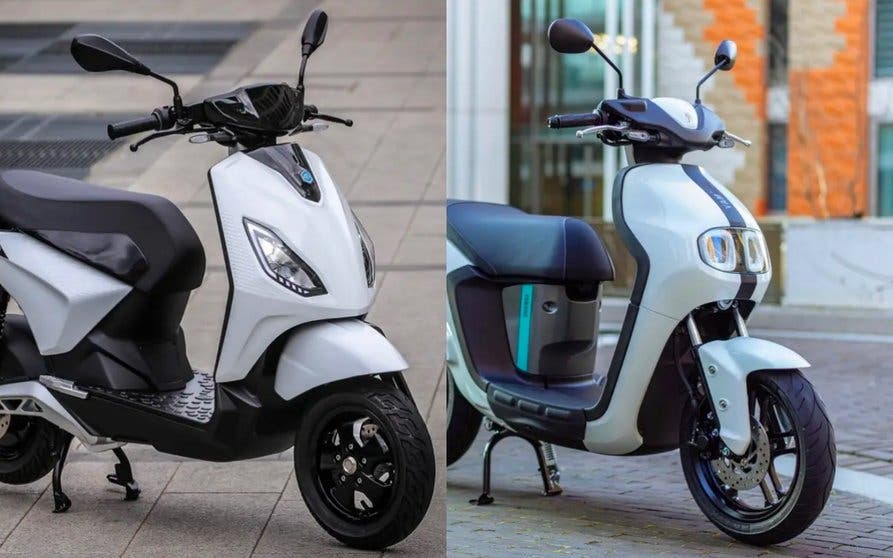 Yamaha Neos y Piaggio One, dos scooters eléctricos que son rivales directos.