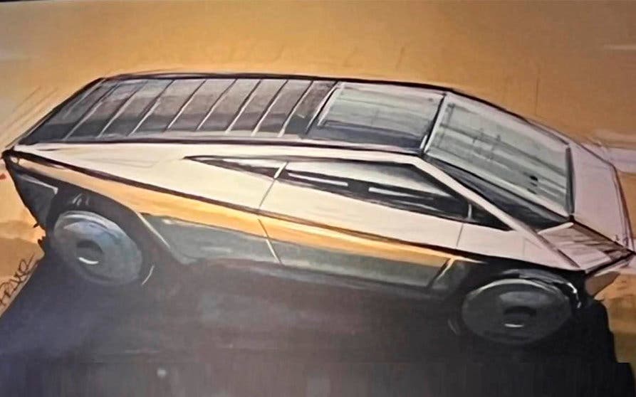 tesla cybertruck pick up electrica prototipo dos puertas-portada
